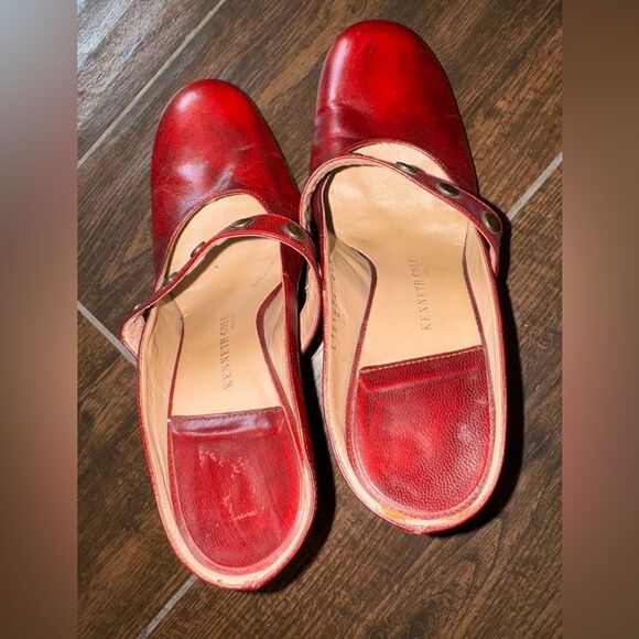 Cole Haan Ginger Snap Red Leather Mary Jane Studded Heels Women’s 8.5M - Picture 8 of 8